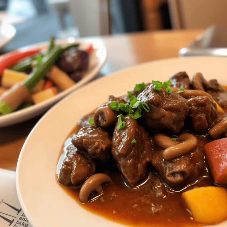 joues de bœuf aux champignons